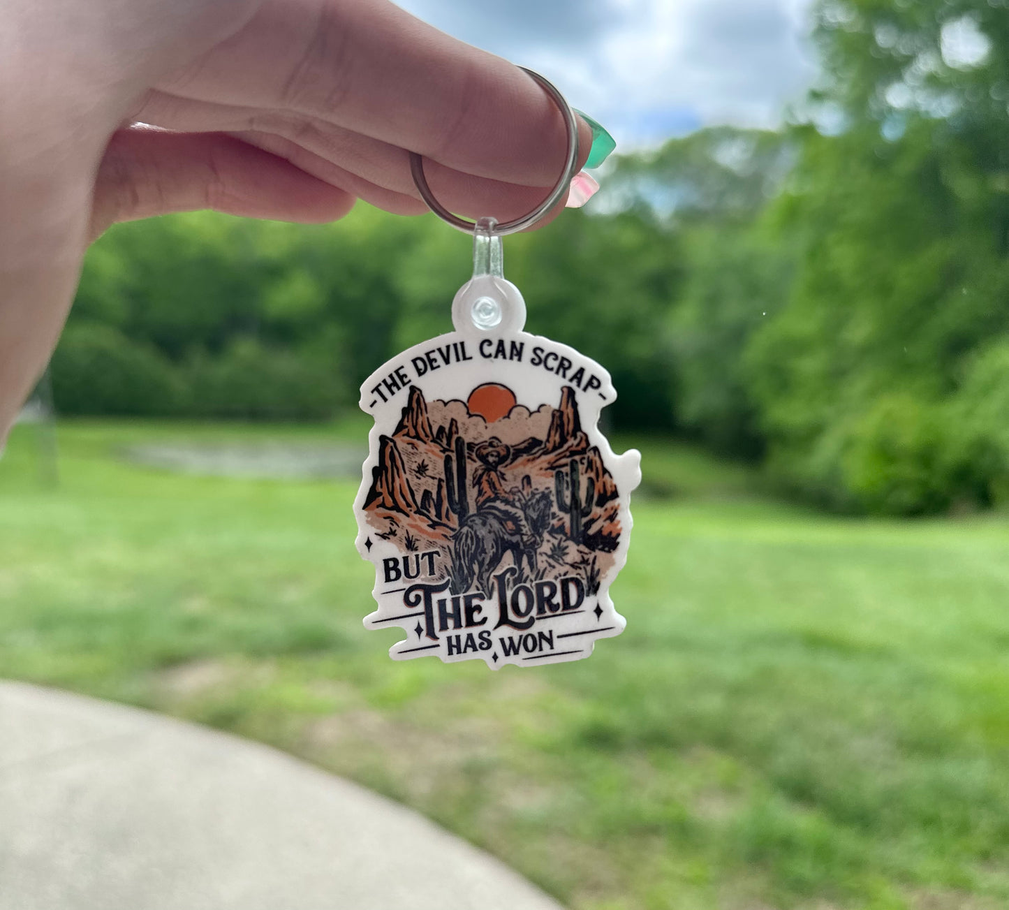 The Lord Has Won Keychain