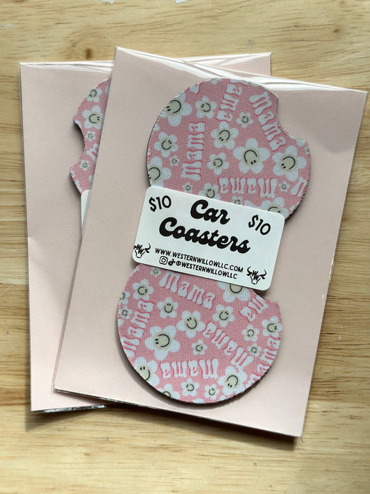 Daisy Mama Car Coasters