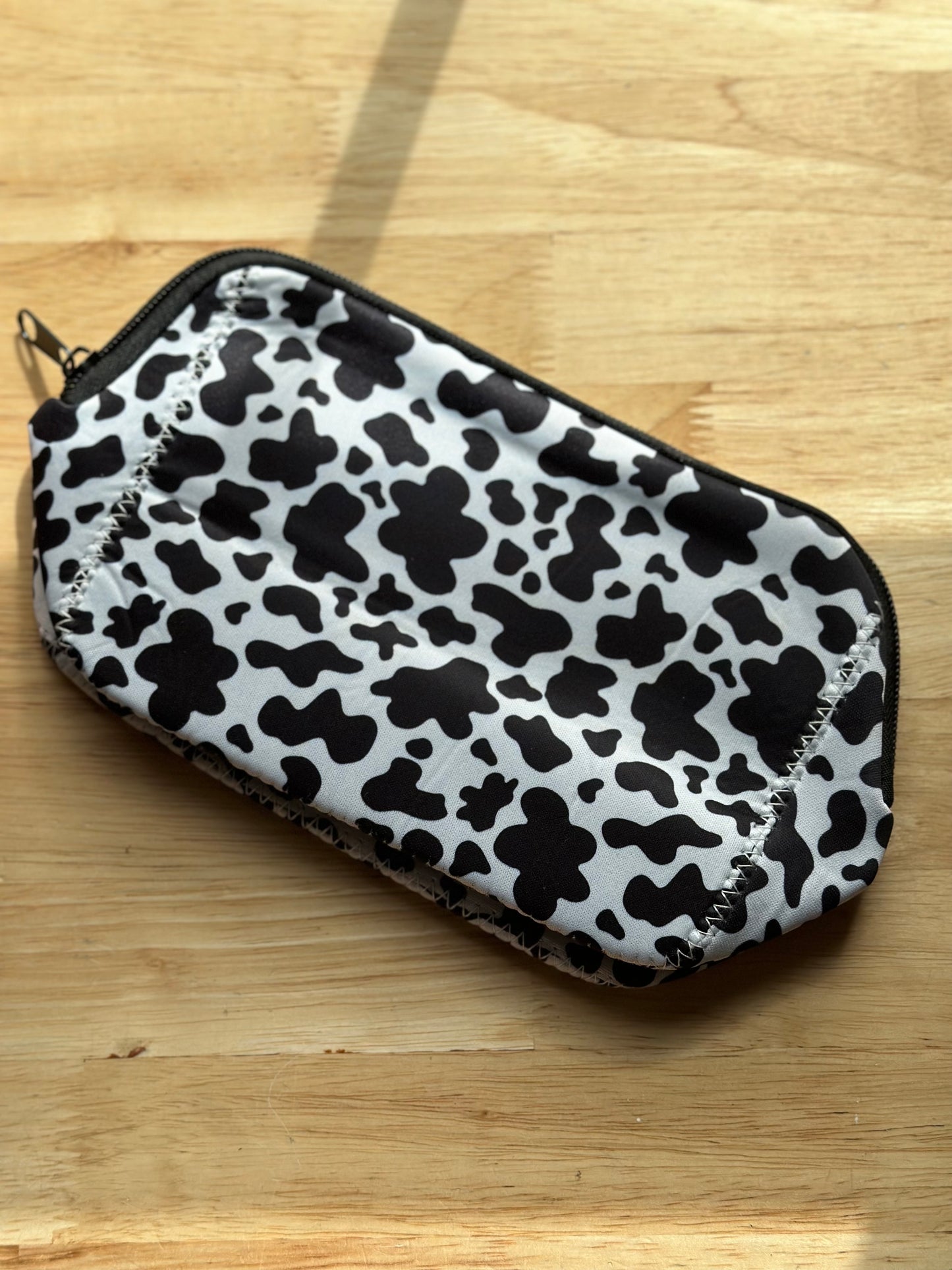 Cow Print Cosmetic Bag