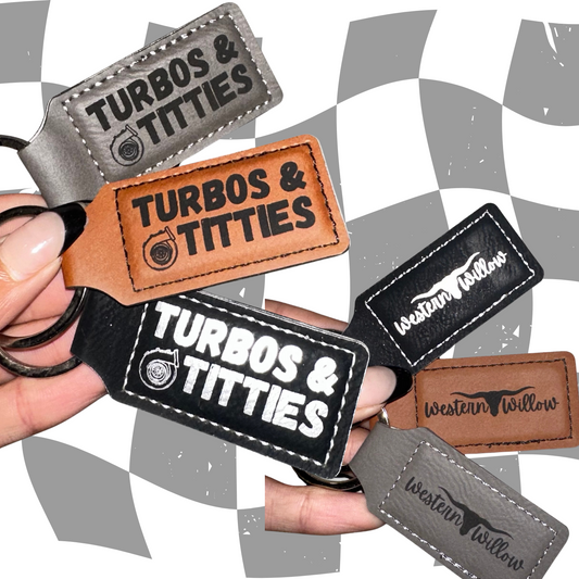 Turbos & Titties Keychain